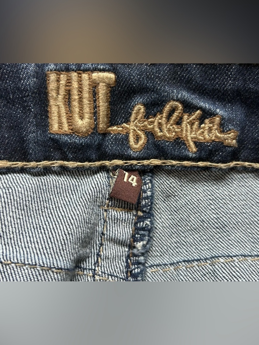 Kut From The Kloth Nicole High Rise Bootcut Jeans Dark Wash Size 14 NWT - Picture 2 of 7